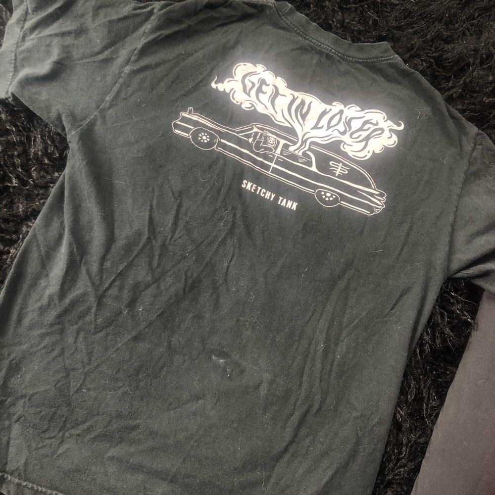 Zumiez sketchy tank t shirt coffin skull